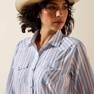 Camisa Ariat Western VentTEK Multicolor Stripe Dama
