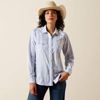 Camisa Ariat Western VentTEK Multicolor Stripe Dama