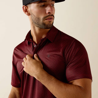 Playera Polo Ariat All Over Print Fitted Chili Pepper Caballero