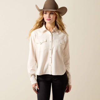 Camisa Ariat Asheville Snap Sea Salt Dama