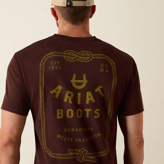 Playera Polo Ariat Western Ropes Classic Fit Puce Caballero
