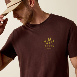 Playera Polo Ariat Western Ropes Classic Fit Puce Caballero
