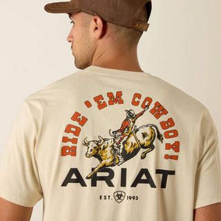 Playera Ariat Ride Em Cowboy Classic Fit Natural Caballero