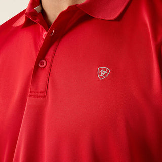 Playera Polo Ariat TEK Scarlet Caballero