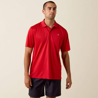 Playera Polo Ariat TEK Scarlet Caballero