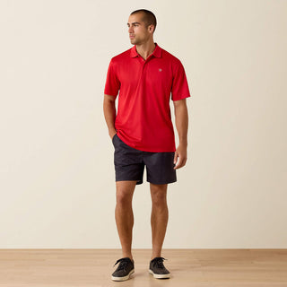 Playera Polo Ariat TEK Scarlet Caballero