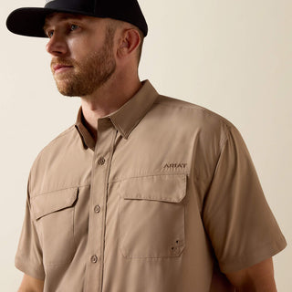 Camisa Ariat VentTEK Outbound Classic Fit Taupe Grey Caballero