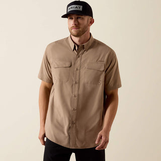 Camisa Ariat VentTEK Outbound Classic Fit Taupe Grey Caballero