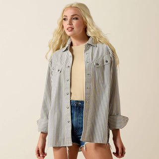 Camisa Ariat Charleston Twill Stripe Dama