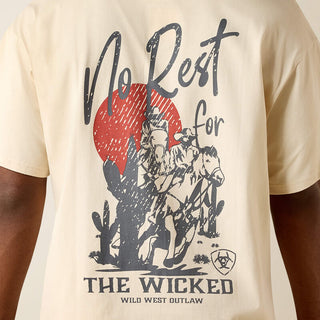 Playera Ariat The Wicked Boxy Sandshell Caballero