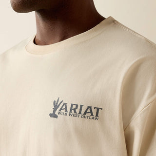 Playera Ariat The Wicked Boxy Sandshell Caballero