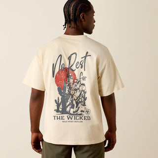 Playera Ariat The Wicked Boxy Sandshell Caballero