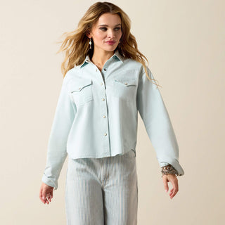 Camisa Ariat Asheville Snap Wash Indigo Dama