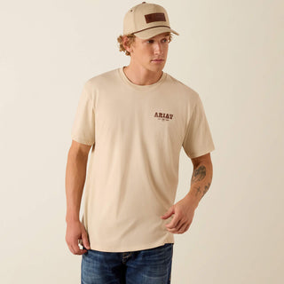 Playera Ariat Cowboy Up Classic Fit Natural Caballero