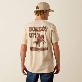 Playera Ariat Cowboy Up Classic Fit Natural Caballero