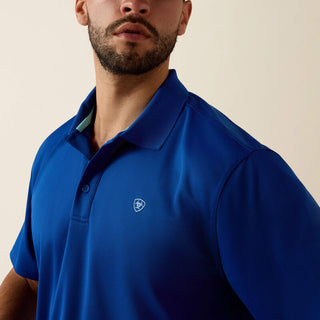 Playera Polo Ariat TEK Blue Quartz Caballero
