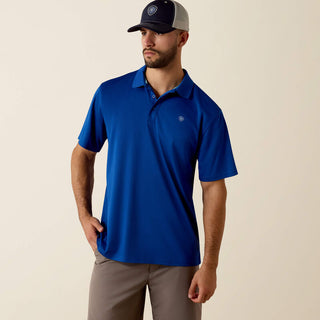 Playera Polo Ariat TEK Blue Quartz Caballero