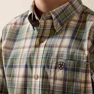 Camisa Pro Series Sebastian Bronce Green Plaid Niño
