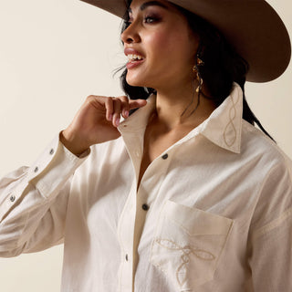 Camisa Ariat Dazzle Cloud Dancer Dama