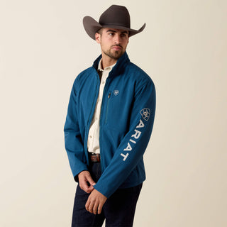 Chamarra Ariat Logo Softshell Legion Blue Heather Caballero