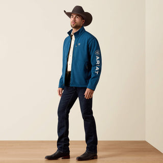 Chamarra Ariat Logo Softshell Legion Blue Heather Caballero