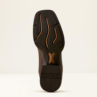 Bota Ariat Sport Riggs Waterproof Wide Square Toe Cowboy Cooper Kattle Espresso Tan Caballero