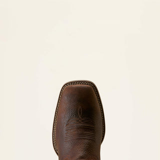Bota Ariat Sport Riggs Waterproof Wide Square Toe Cowboy Cooper Kattle Espresso Tan Caballero