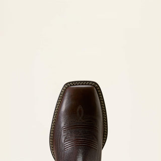 Botín Ariat Booker Chelsea Wide Square Toe Western Chocolate Chip Caballero