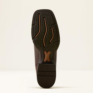 Bota Ariat Round Up Ruidoso Wide Square Toe Western Arizona Brown Dama