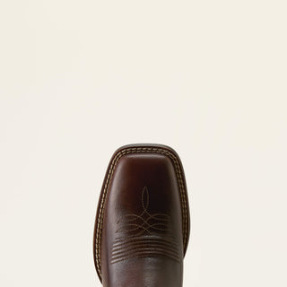 Bota Ariat Round Up Ruidoso Wide Square Toe Western Arizona Brown Dama