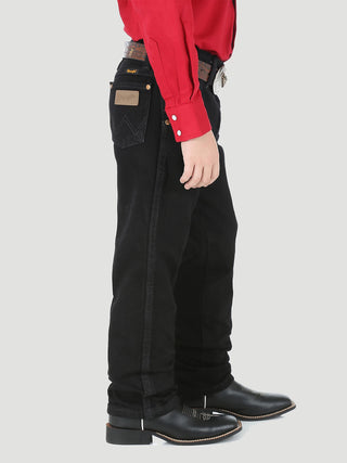 Jeans Wrangler Slim Fit Negro Niño