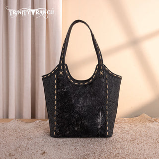 Bolso Trinity Ranch Pelo De Vaca Black Dama