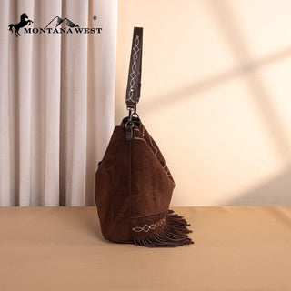 Bolso Montana West Flecos Café Dama