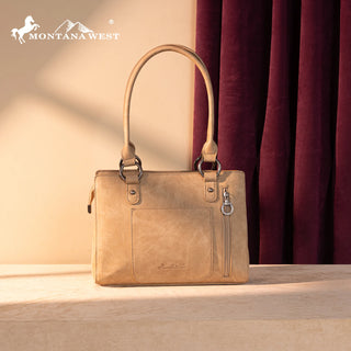 Bolso Montana West Bordado Tan Dama