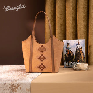 Bolso Wrangler Bordado Azteca Marrón Dama