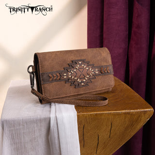 Cartera Trinity Ranch Azteca Brown Dama