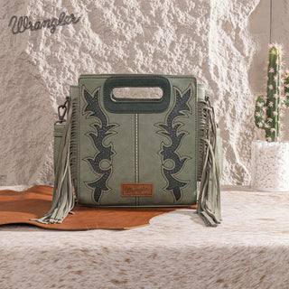 Bolso Wrangler Flecos Verde Dama
