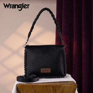 Bolso Wrangler Trenzado Negro Dama