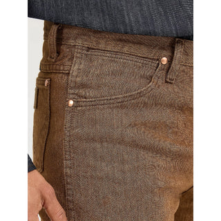 Jeans Wrangler Corte Vaquero Slim Fit Black Whiskey Caballero