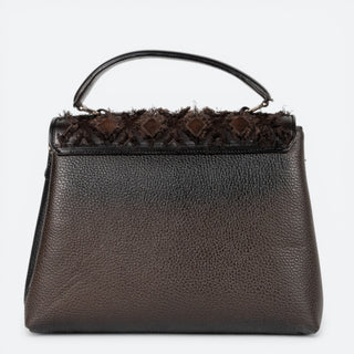 Bolso Cuadra Res Azteca Café Dama
