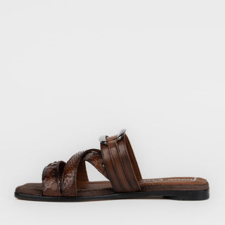 Sandalia Franco Cuadra Pitón Miel Dama