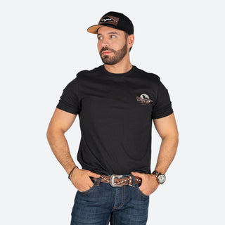 Playera Wrangler Cowboy Negro Caballero