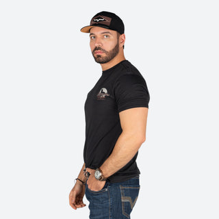 Playera Wrangler Cowboy Negro Caballero