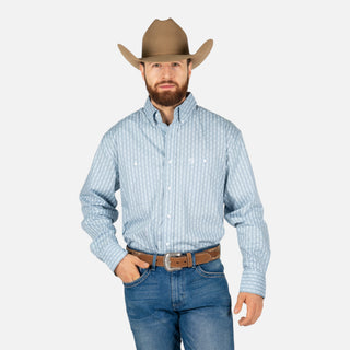 Camisa Wrangler George Strait Cielo Caballero