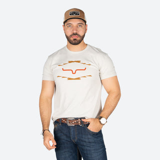 Playera Kimes Ranch Vintage Badge Sand Caballero