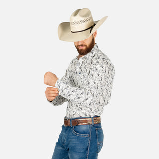Camisa Wrangler Estampado Cráneo Caballero