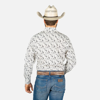 Camisa Wrangler Estampado Cráneo Caballero