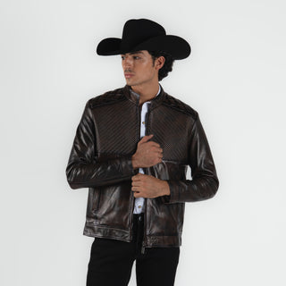 Chamarra Erick Cordova Borrego Chocolate Caballero