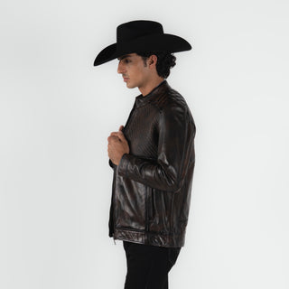 Chamarra Erick Cordova Borrego Chocolate Caballero