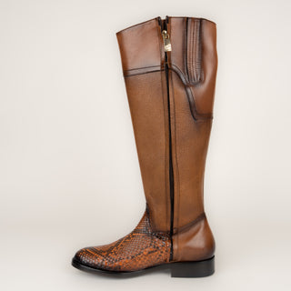 Bota Franco Cuadra Pitón Ladrillo Inca Miel Dama